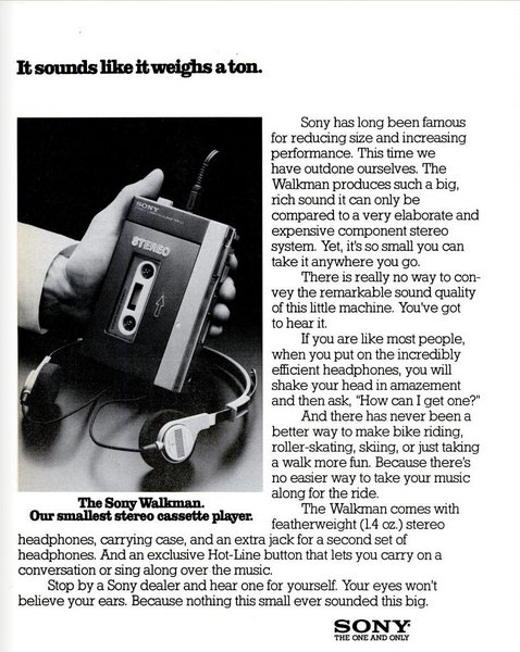 Sony TPS-L2 Walkman Cassette Player